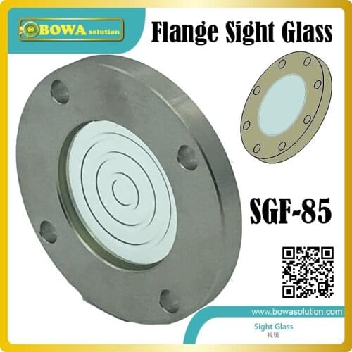 Flange type sight glass used liquid storage tanks, boilers and others the display device of an internal medium observed