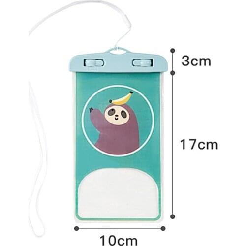 Universal Waterproof Pouch Transparent Underwater Cellphone Dry Bag Case for Swimming Boating Fishing jlrr
