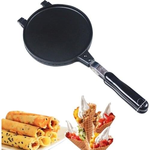 Egg Roll Maker Crispy Omelet Mold Crepe Baking Pan Waffle Pancake Bakeware Ice Cream Cone Machine Pie Frying Grill