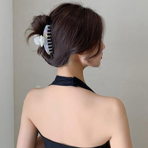 New Women Elegant High Quality Acetate Big Hair Claws Sweet Hair Holder Clips Headband Hairpins Barrette Fashion Hair Accesories