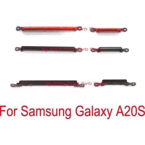 1 Set New Power And Volume side Buttons For Samsung Galaxy A20S Power Volume Side Key Control Ring Button Replacement Parts