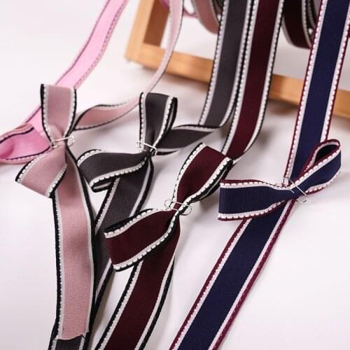 1 Meter 25mmwide Jumped Lines printed Quality Grosgrain Ribbons DIY Handmade Arts Decorative Crafts Hair Bow Headband Accessorie