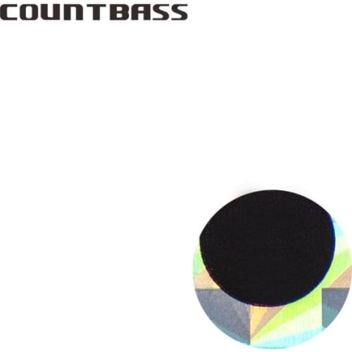 100pcs Countbass Fishing Accessories, 2D Laser Holographic Fishing Lures eyes for metal jigs foam fishing lures