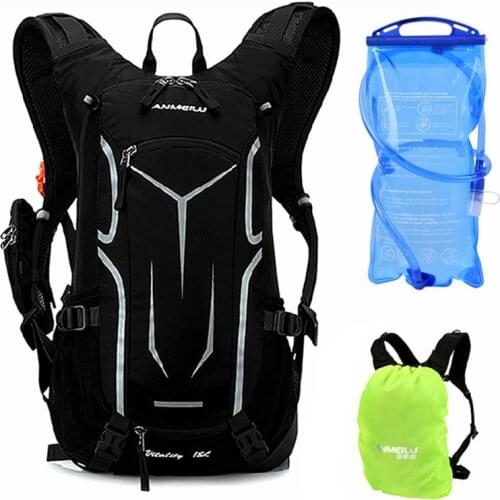18L Breathable Cycling Backpack Rucksack Bike Bag with Rain Cover Outdoor Sport Hiking Camping Riding Hydration Bicycle Backpack