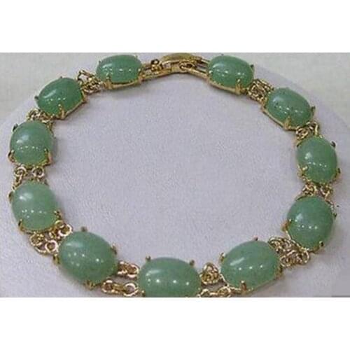 Bijoux fantaisie livraison gratuite ewelry pierre pois vert pierre bracelet AAA style Fine jewe Noble 100% pierre naturelle
