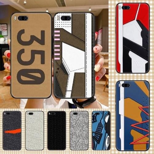 Sneakers Luxury Shoe Box Brand Phone case For Xiaomi Mi Max Note 3 A2 A3 8 9 9T 10 Lite Pro Ultra black luxury prime art Etui 3D