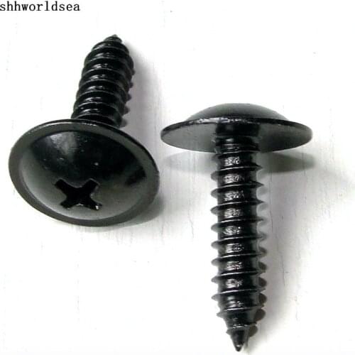 Shhworldsea Black Cross Tapping Screw Rear Mud Guard Fastener Retainer Clip For Hyundai#12493-05207E