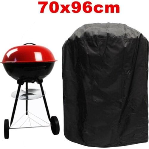 70x96cm 210D Black Waterproof BBQ Grill Cover Home Garden Anti Dust Rain Barbeque Grill Protective Cover BBQ Accessories