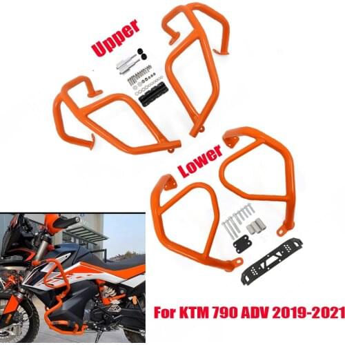 For 790 ADV Adventure R 790 R 890 ADV 2019-2021 Engine Guard Crash Bar Tank Bumper Upper Lower Fairing Protector Accessories