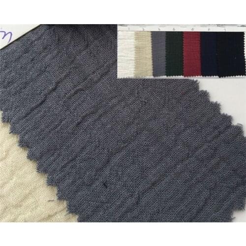 100% cotton double player crepe fabricdouble sided wrinkle textile fabric for bed sheets