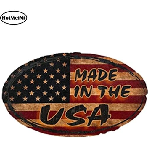 HotMeiNi 13cm x 7cm Car Styling Rat Rod made In The Usa Decal Waterproof Car Sticker Bumper Doors And Windows Accessories