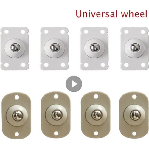 Wheels For Furniture 4 Pcs Universal Pulleys Wheels Storage Box Cabinet Dustbin Roller 360 Degree Casters Furniture Casters