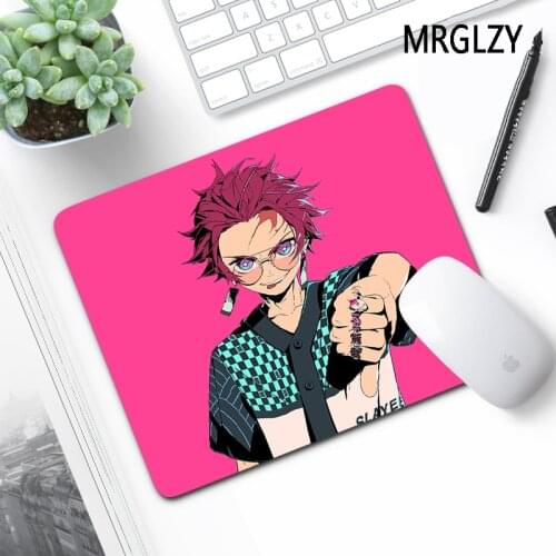 Demon Slayer Anime Kawaii Small Mouse Pad Gaming Accessories Notebook Keyboard Pad Desk Mat Desktop Non-slip MousePads for LOL
