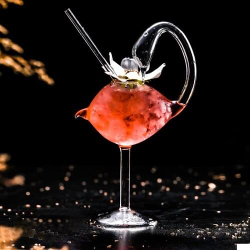 Swan cocktail glass creative bird glasses ins goblet cup