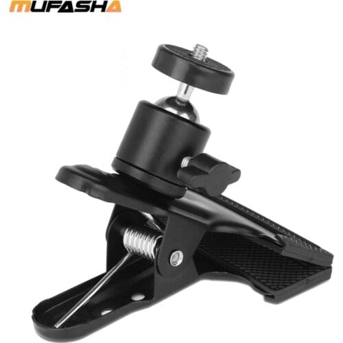 MUFASHA Adjustable Ball Head Tripod Head 1/4"Screw Mounting Clamp