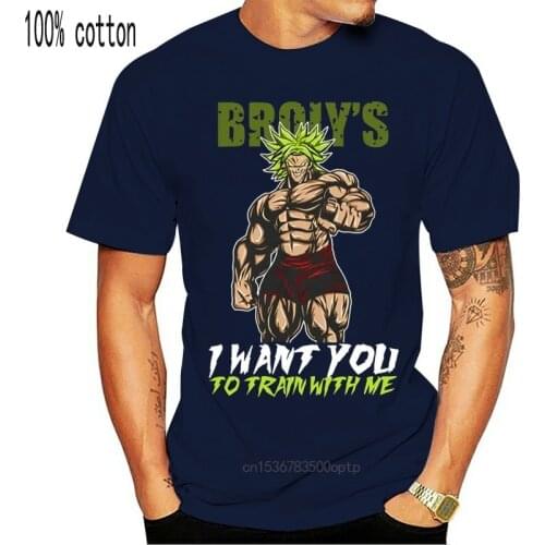 Broly T-Shirt Thank You To Train With Me MenS Tee Shirt Short Sleeve S-3Xl Oversized Tee Shirt