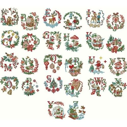 14/16/18/22/25/28ct Cross Stitch Set WORDS DIY Kit Embroidery Needlework Craft Packages Cotton Fabric Floss Embroidery