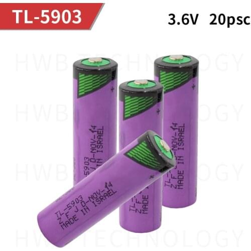 20pcs/lot Brand New High Quality TADIRAN TL-5903 3.6V 2400mAh PLC Lithium Battery Free Shipping