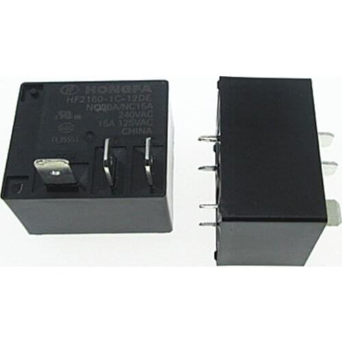 NEW relay HF2160-1C-12DE HF2160-12DE HF21601C12DE HF2160 12VDC DC12V 12V 15A 250VAC DIP5 10PCS/LOT