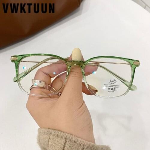 VWKTUUN Anti Blue Light Glasses Square Optical Glasses Women Men Blue Light Blocking Glasses TR90 Frame Reading Computer Glasses