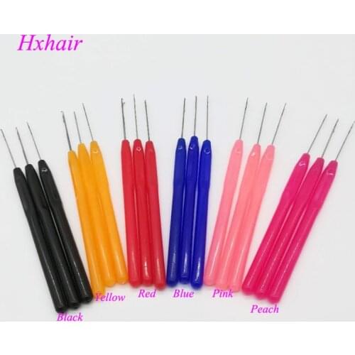 Wholesale - 10pcs Plastic Handle Pulling Needle hooks for Micro links Rings / Loop Hair Extension Tools
