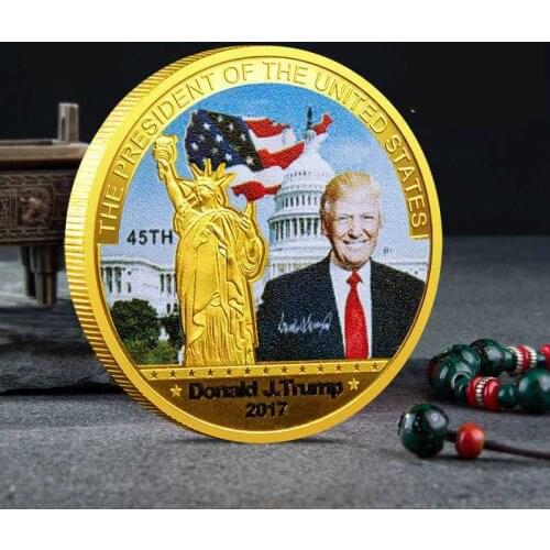 2017 Donald Trump 45th President US Commemorative Coin Make American Great Again