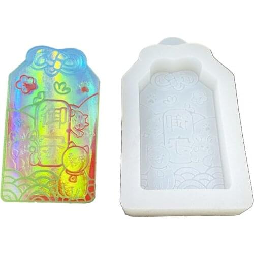 Health Symbol Pendant Epoxy Resin Mold Keychain Silicone Mould DIY Crafts Jewelry Ornaments Casting Tool