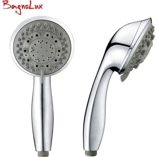 Portable Wholesale Newly High Quality Bathroom 7 Function Round Style Wall Mounted Water Saving Rain Hand Shower Head SH-7-20011