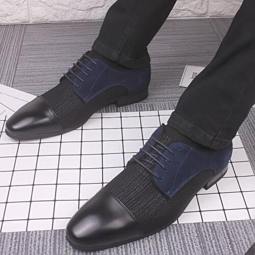 QFFAZ Men's Suede Shoes