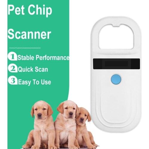Pet Microchip Scanner 125kHz 134.2kHz ISO 11784 11785 FDX-B ID64 Animal Handheld RFID Pet ID Tag Reader For Dog/Cats/Horse