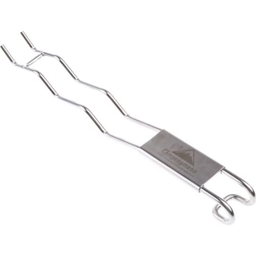 Universal 11" Long Anti-scald Stainless Steel Barbecue Grid Grate Grill Lifter Gripper Picker BBQ Accessories