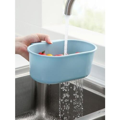 Zq Sink Garbage Basket Kitchen Storage Rack Household Complete Pool Hanging-Type Drain Basket Storage Rack Free Shipping