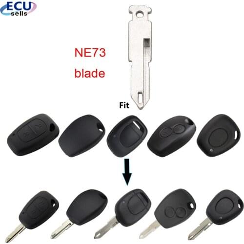 10pcs/lot ,Uncut NE73 206 Key Blade for Renault Sandero Megan Modus Clio Kangoo Logan Key Shell Cover Case Fob