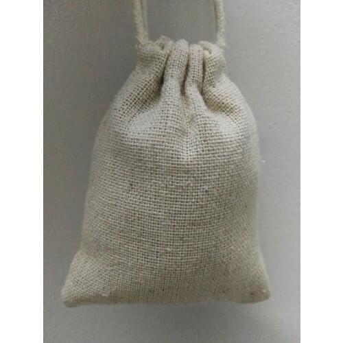 SPECIAL SALE 20/lot 12*15cm overlocked Cotton Linen small drawstring bag Gift Pouch Easter Christmas Wedding necklace jewelry
