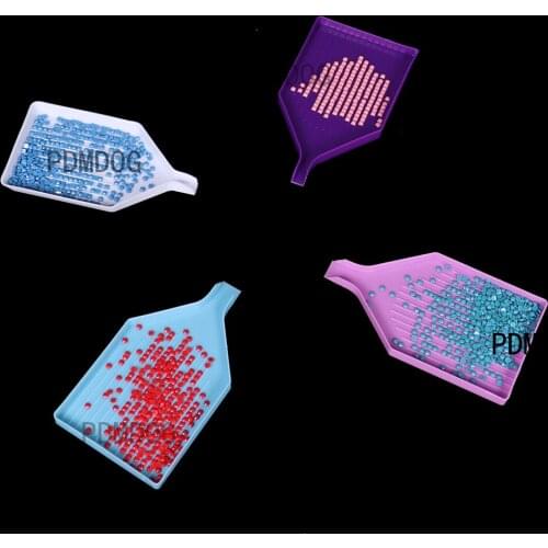 4-color multifunctional diamond embroidery tray plastic rhinestone capacity DIY handmade diamond painting tool