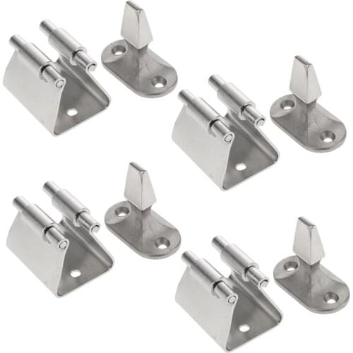 4pcs Stainless Steel Door Holder Lock Latch Hatch Handle Catch Boat
