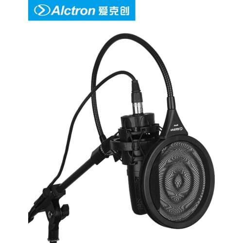 Alctron MPF02 pop filter used in home recording,studio recording,stage performance,dual metal material with new design clamp