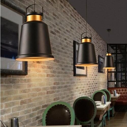 Black Pendant Light Bar Modern Lights Kitchen Island Large Lamp Bedroom Pendant Lighting Study Office Ceiling Lamp Bulb Include