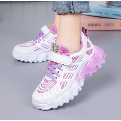 2021 Childrens Shoes Boys Sports Shoes Girls Casual Shoes Fashion Sports Single Shoes Mesh Breathable Toddler Running Shoes