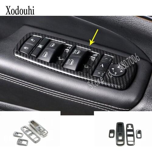 For Jeep Grand Cherokee 2014 2015 2016 2017 2018 2019 Door Window Glass Inner Panel Armrest Lift Switch Button Trim Frame Panel