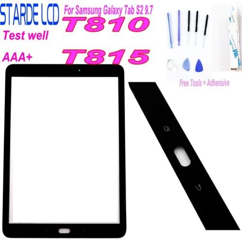 For Samsung Galaxy Tab S2 9.7 2015 T810 T815 T813 T819 Front Touch Screen Digitizer Panel Glass Sensor Replacement Parts