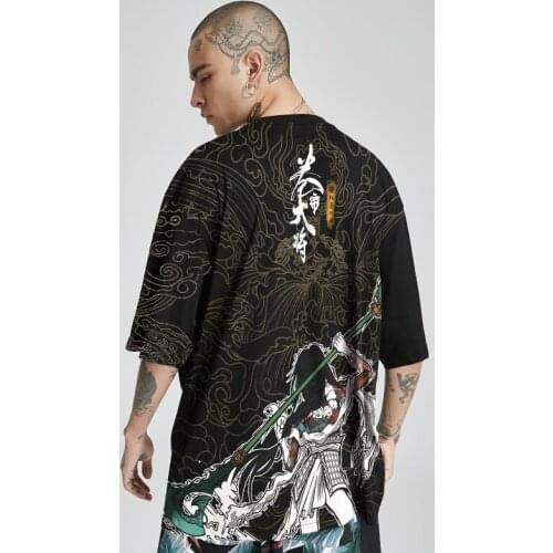 2021 Hip Hop Streetwear Japan Print T Shirt Men Harajuku Cotton T-Shirt Summer Short Sleeve Tshirt Oversized Tops Tees ZZ479