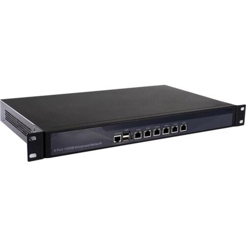 Firewall Mikrotik Pfsense VPN Network Security Appliance Router PC Intel Core I3 2350M/2370M,[HUNSN SA12R],(6Lan/2USB/1COM/1VGA)