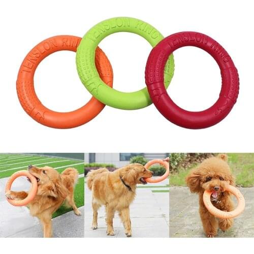 Pet Flying Discs Dog Training Toy Puppy Outdoor Interactive Puller Resistant Bite Floating Toy Dog Supplies