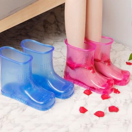 Foot Spa Bath Massager Home Spa High Tube Foot Bath Shoes Foot Washing Bubble Foot Artifact