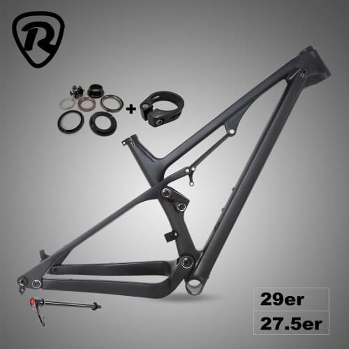 MC9 Carbon mtb Full Suspension Frame 29er Thru axle 12*148mm 27.5er 650B T1000 Carbon Fibre Mountain Bike Bicycle Frames 19inch