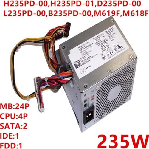 New Original PSU For Dell 520 620 745 320 330 755 380 360 235W Power Supply H235PD-00 H235PD-01 D235PD-00 L235PD-00 B235PD-00