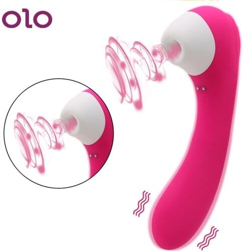 OLO Nipple Sucker Tongue Sucking Vibrator Clitoris Vagina Stimulator G Spot Massage Oral Sex Dildo Vibrators Sex Toys for Women
