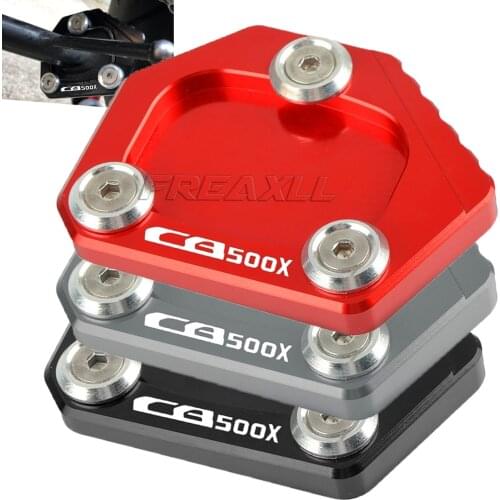 Motorcycle Kickstand Foot Side Stand Extension Pad Support Plate Enlarge Stand For Honda CB500X CB500 X CB 500 X 2013 2014