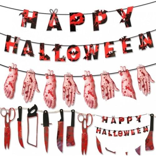 Sturdy 1 Set Useful Decorative Delicate Halloween Hanging Flag Convenient Garden Flag Nice-looking for Friends